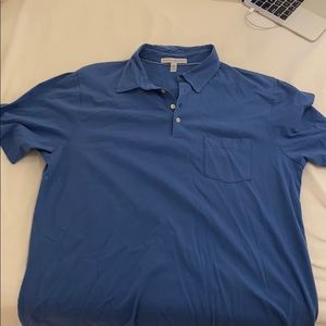 Blue collared button up